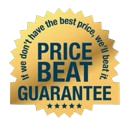 Price beat guarantee — if we don't have the best price, we'll beat it