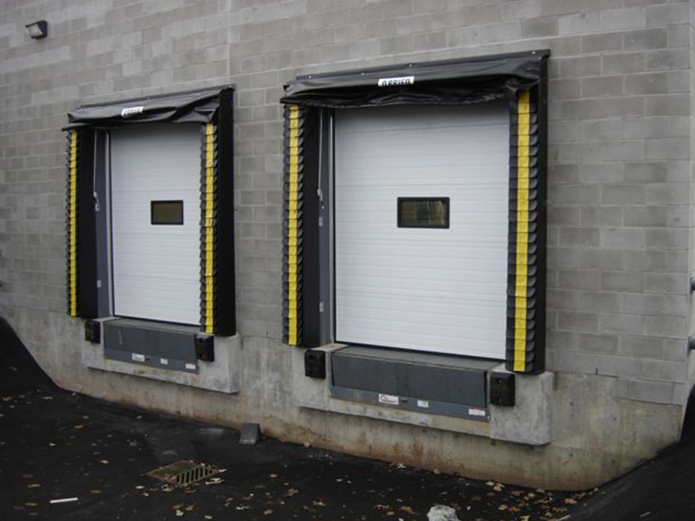 Commercial loading dock garage doors
